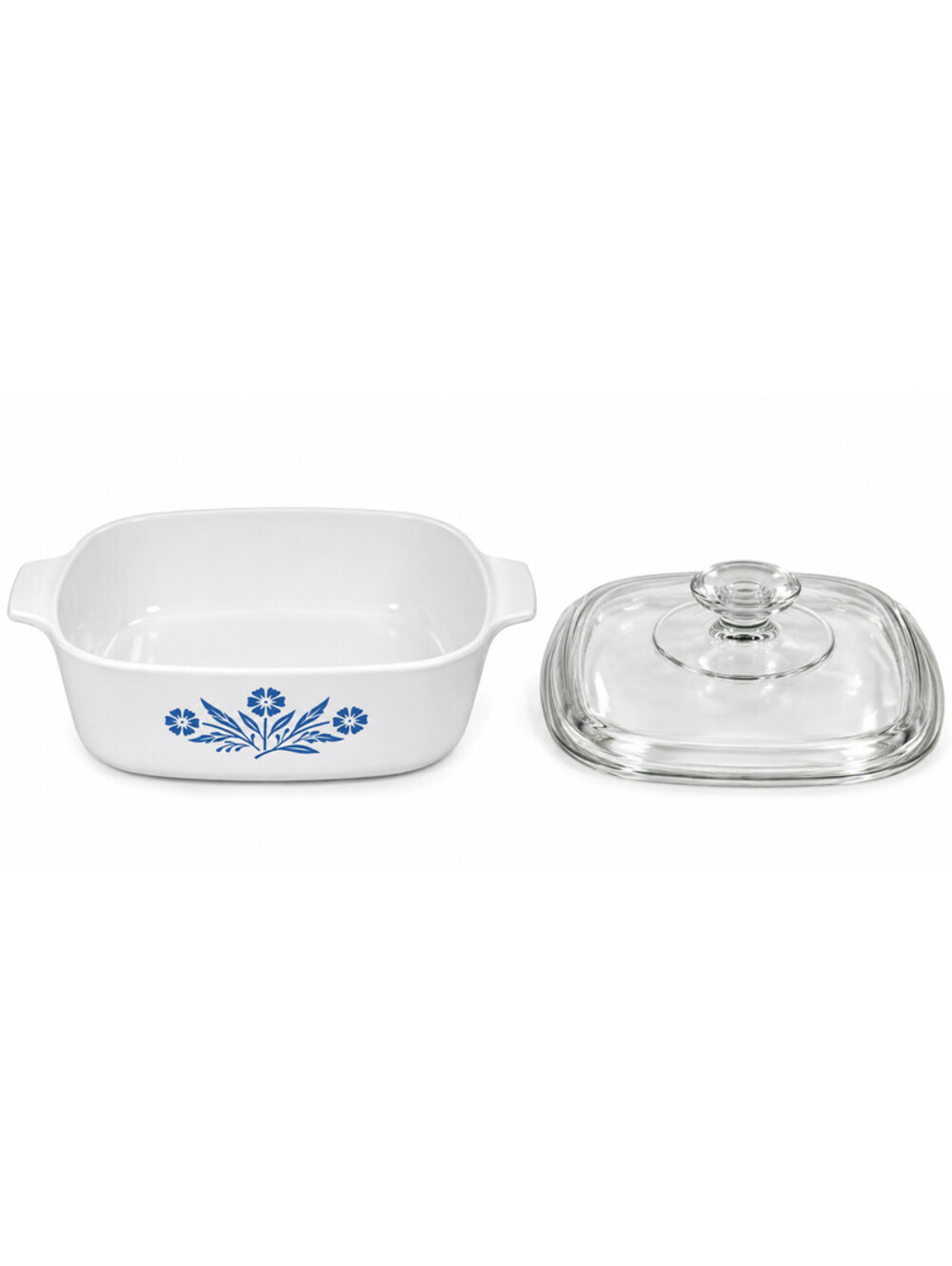 Vintage Corning Ware Blue Cornflower MW-A-10 10" Casserole A-12-C Glass Lid